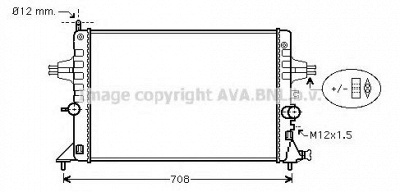 AVA QUALITY COOLING ola2440 -  Радиатор, охлаждение двигателя